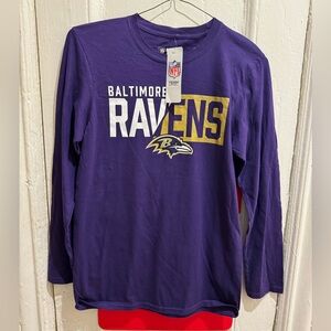 New Baltimore Ravens Long Sleeve T-Shirt Size S